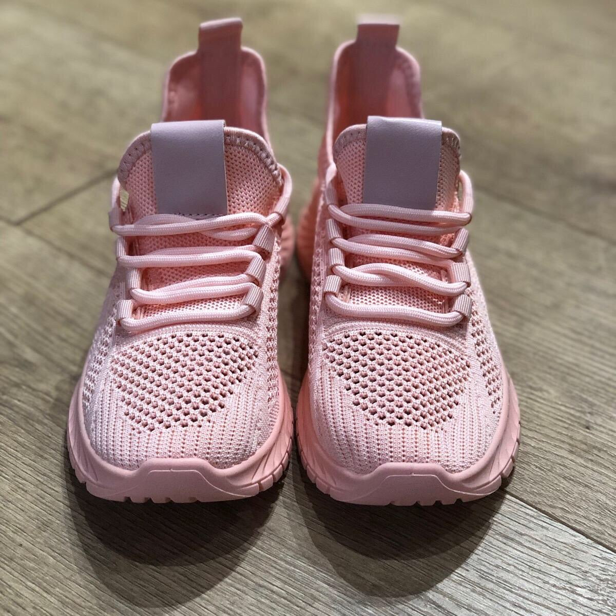 Pink Mesh Chunky Trainers