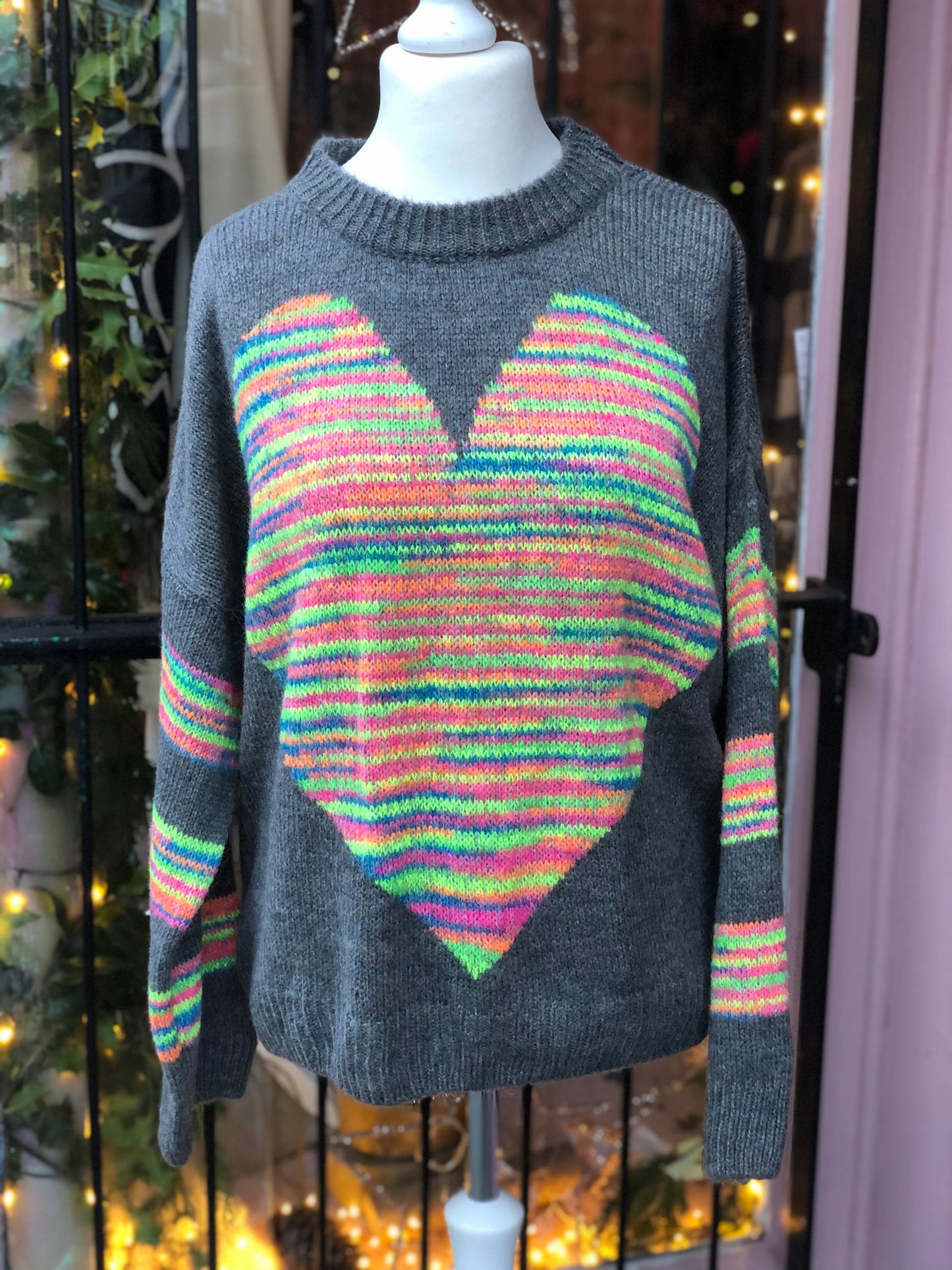 Neon Heart Jumper