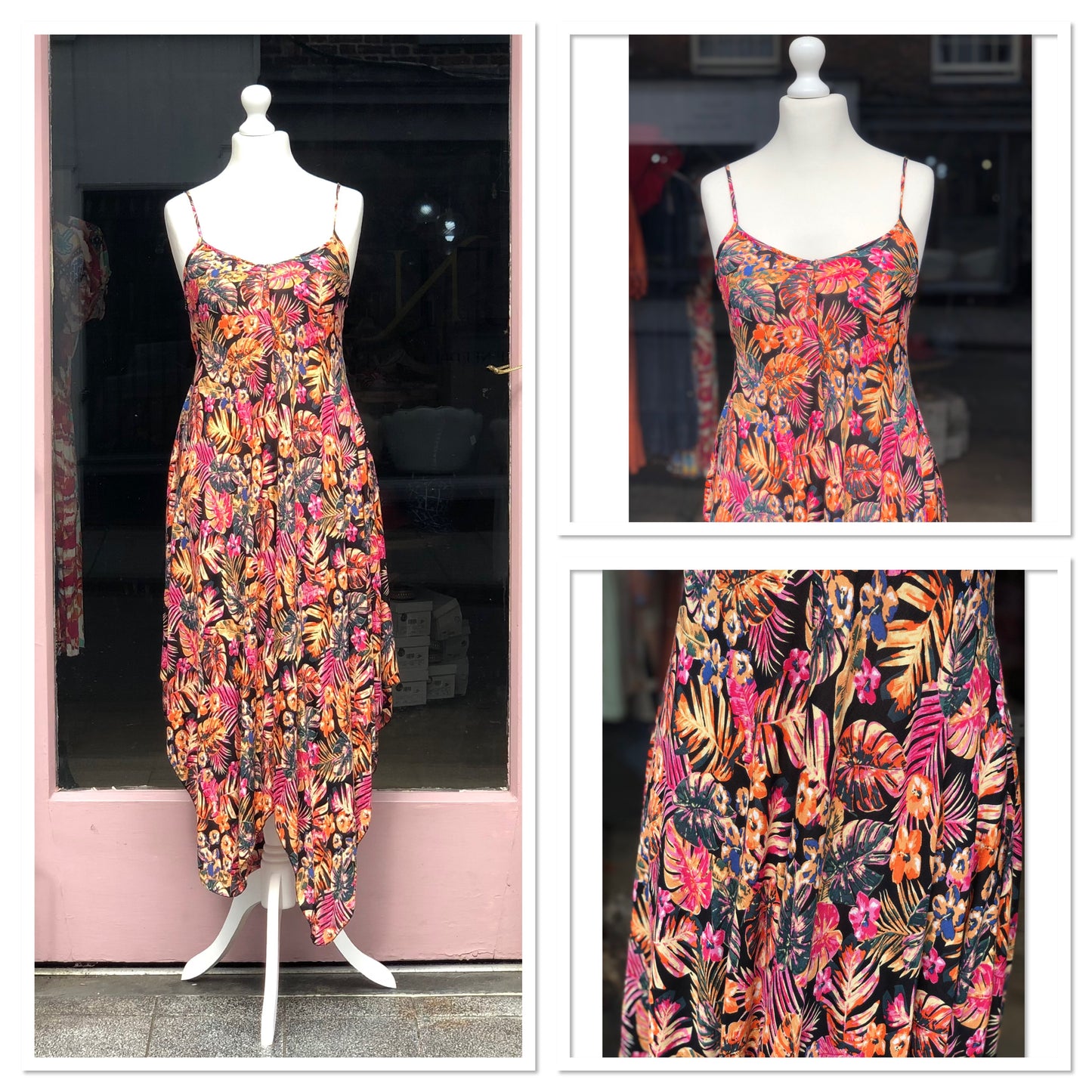 Tropical Handkerchief Sun Dress