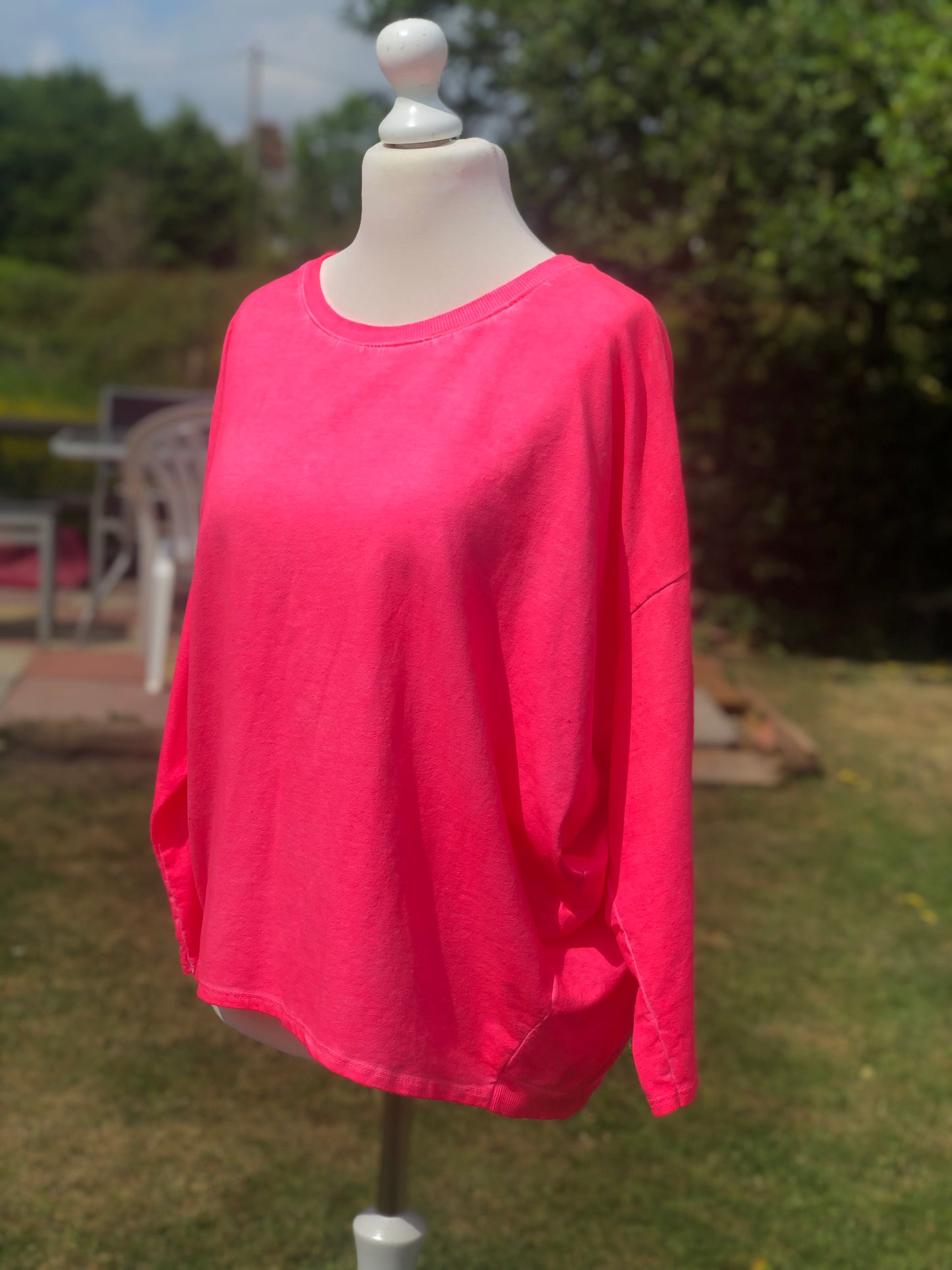 Neon Pink Sweatshirt