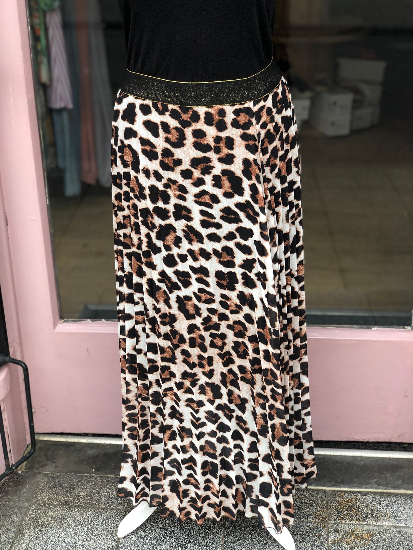 Cheetah Print Maxi Skirt