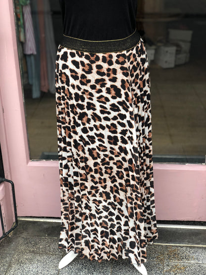 Cheetah Print Maxi Skirt