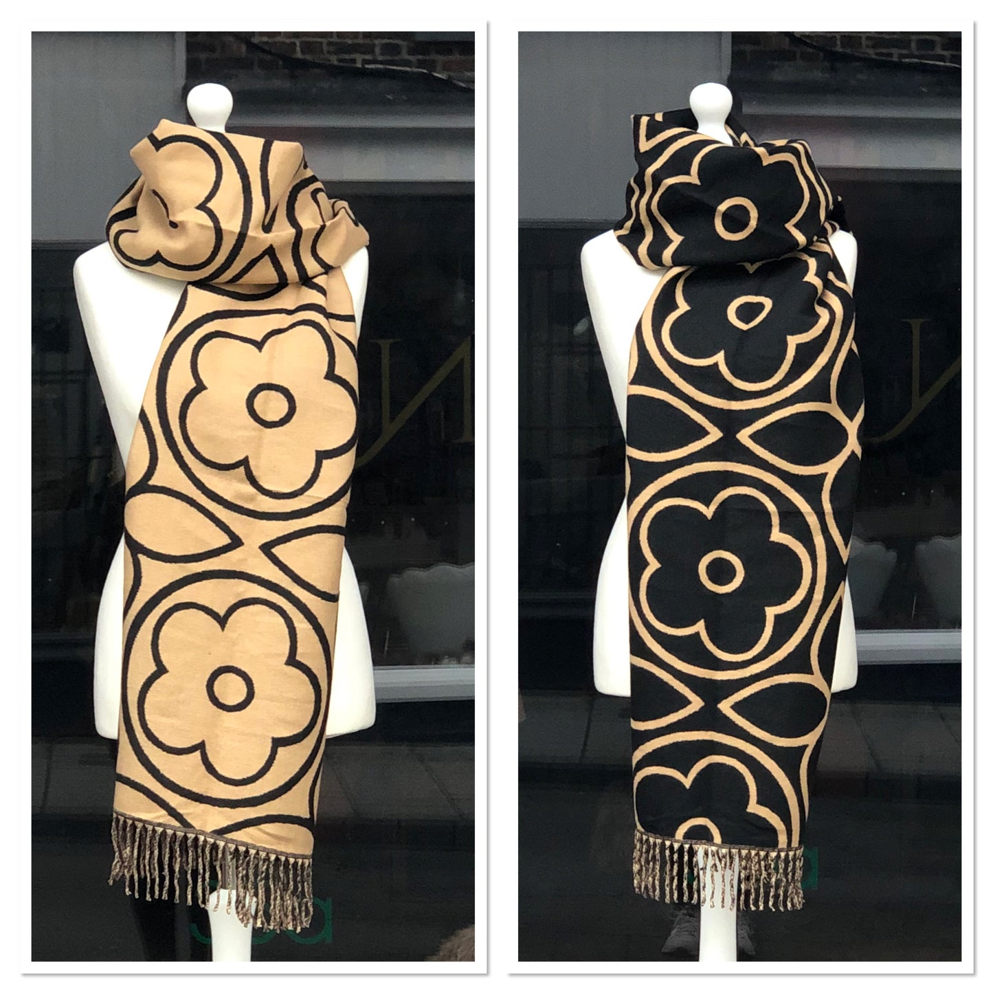 Reversible Flower Scarf