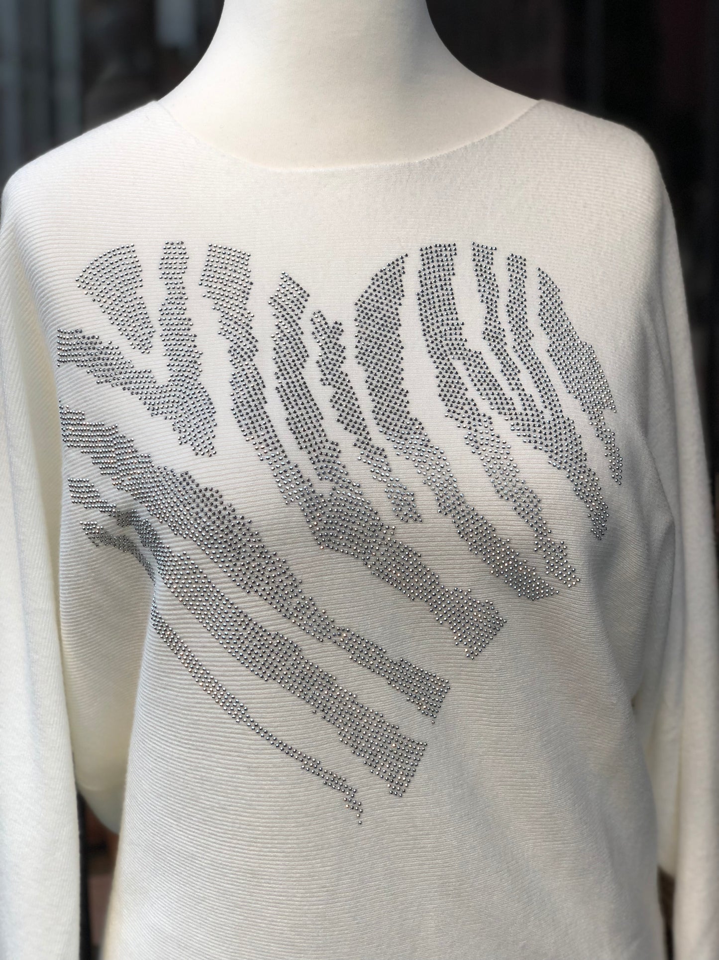 Diamanté Heart Jumper