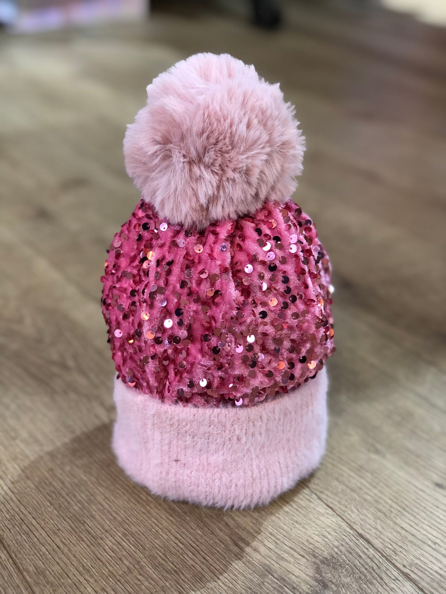 Sequin Bobble Hat