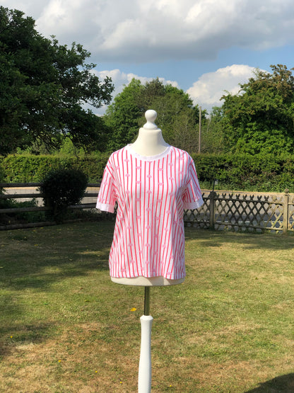 Heart T Shirt - Red / Pink