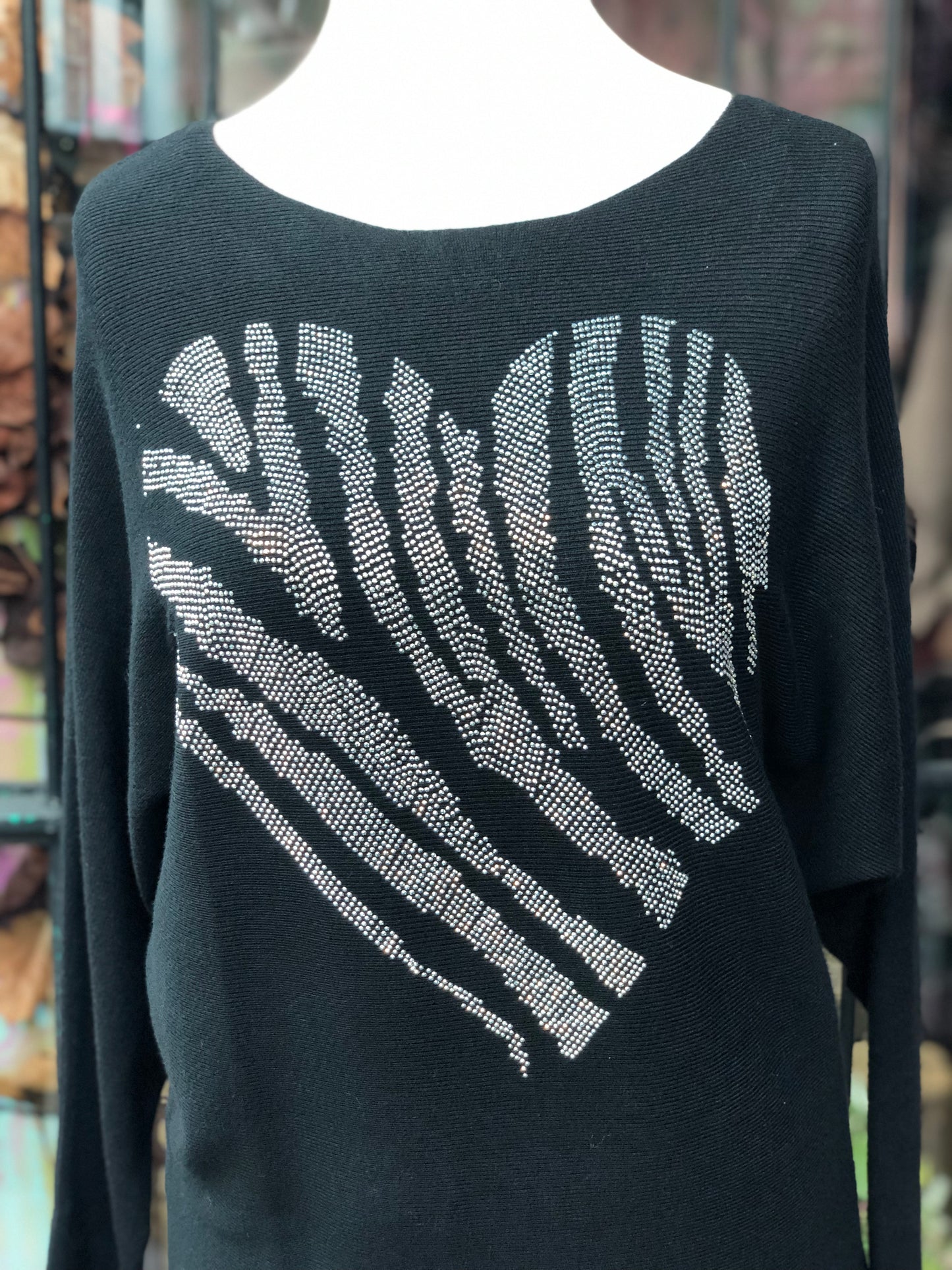 Diamanté Heart Jumper