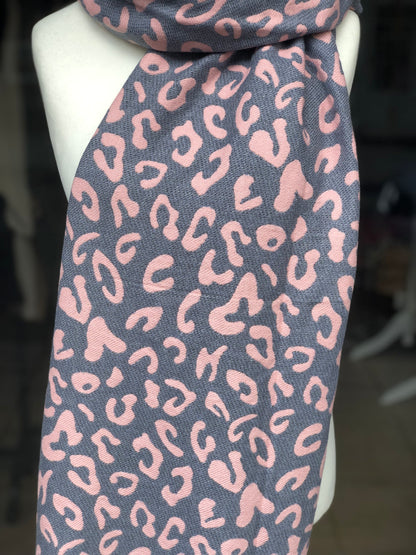 Animal Print Reversible Scarves
