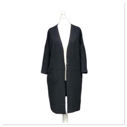 Longline Blazer Coat - Black