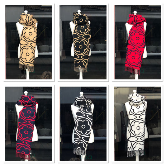 Reversible Flower Scarf