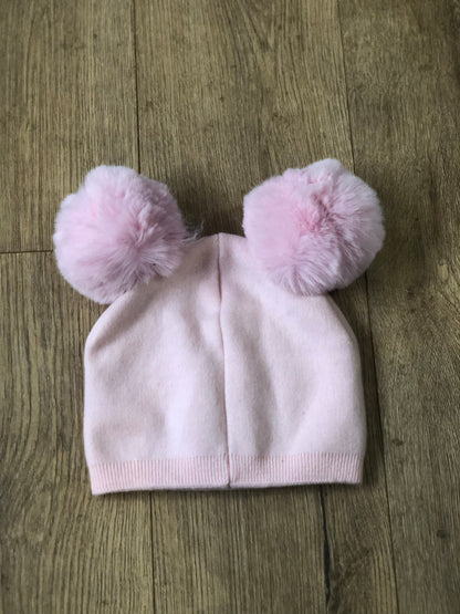 Double Pom Pom Hat