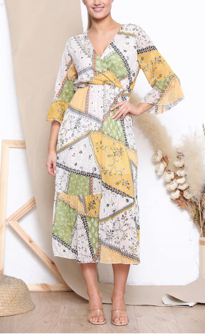 Boho Patchwork Maxi Dress