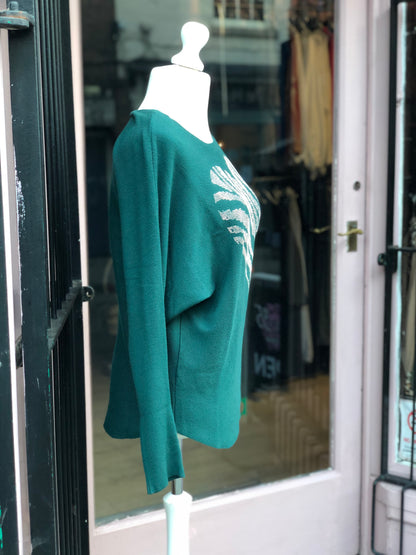 Diamanté Heart Jumper