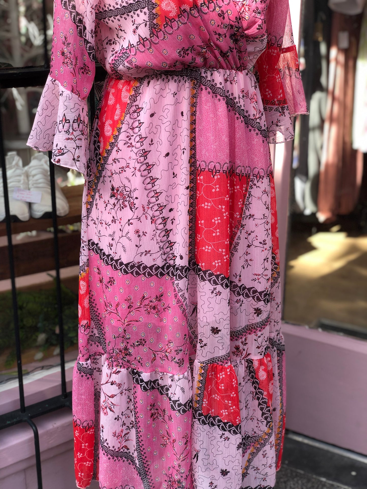 Boho Patchwork Maxi Dress
