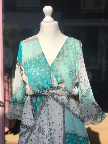 Boho Patchwork Maxi Dress