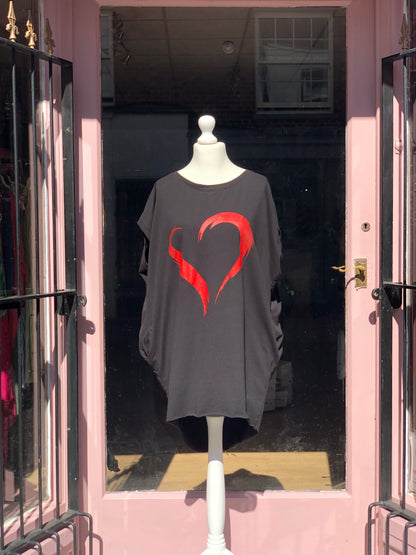 Oversized Heart T - Shirt