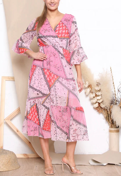 Boho Patchwork Maxi Dress