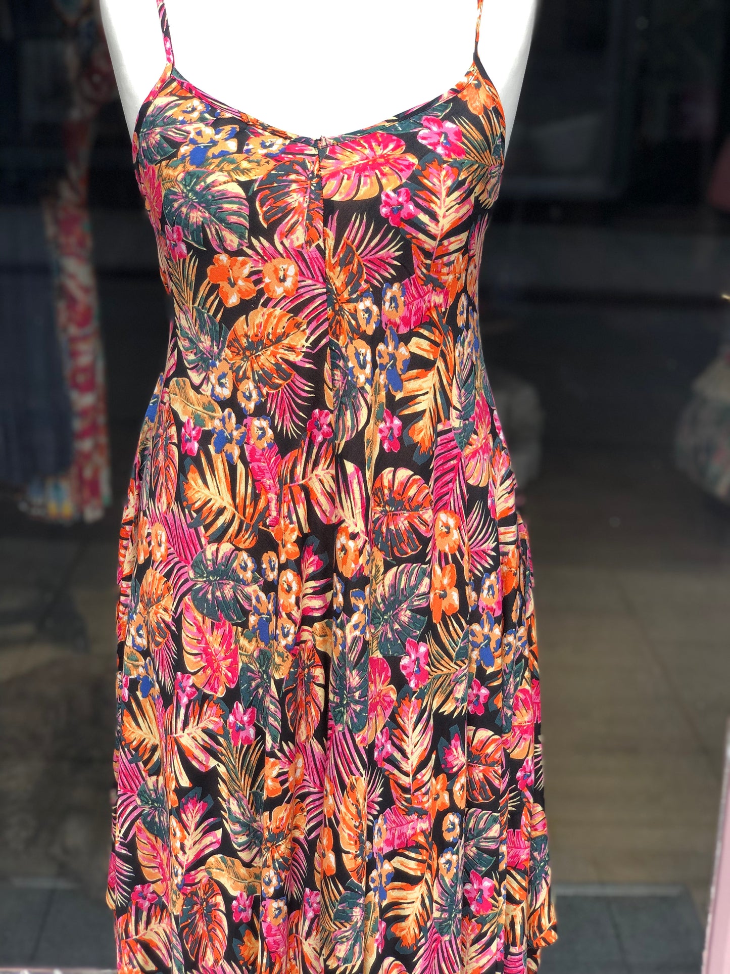 Tropical Handkerchief Sun Dress