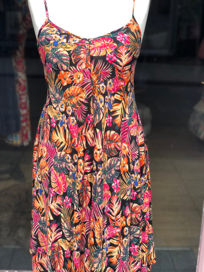 Tropical Handkerchief Sun Dress