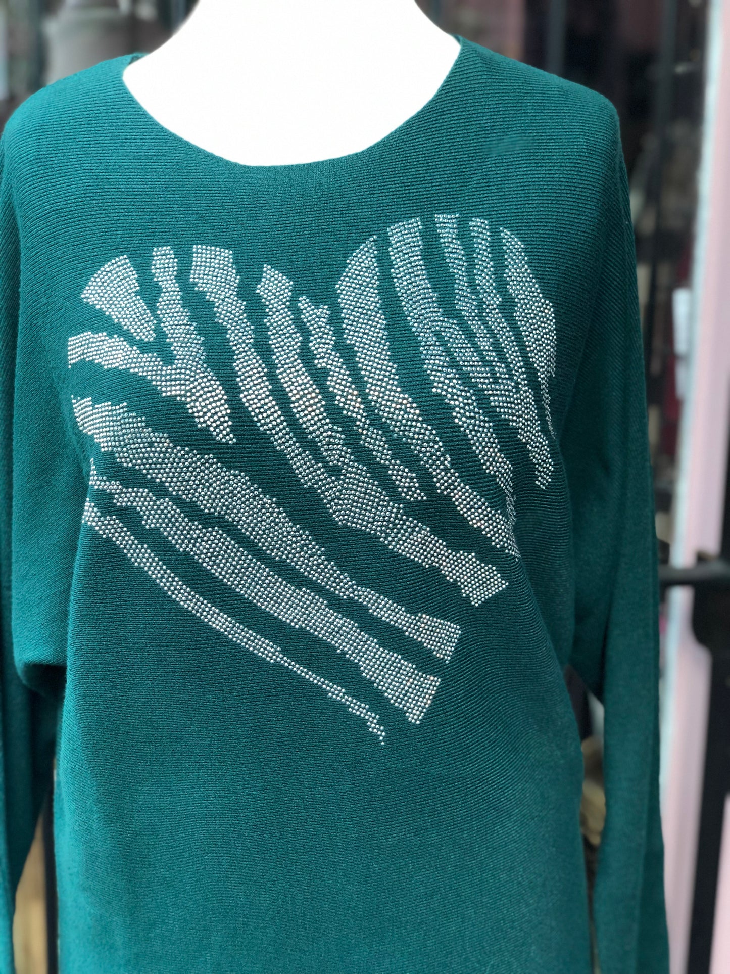 Diamanté Heart Jumper