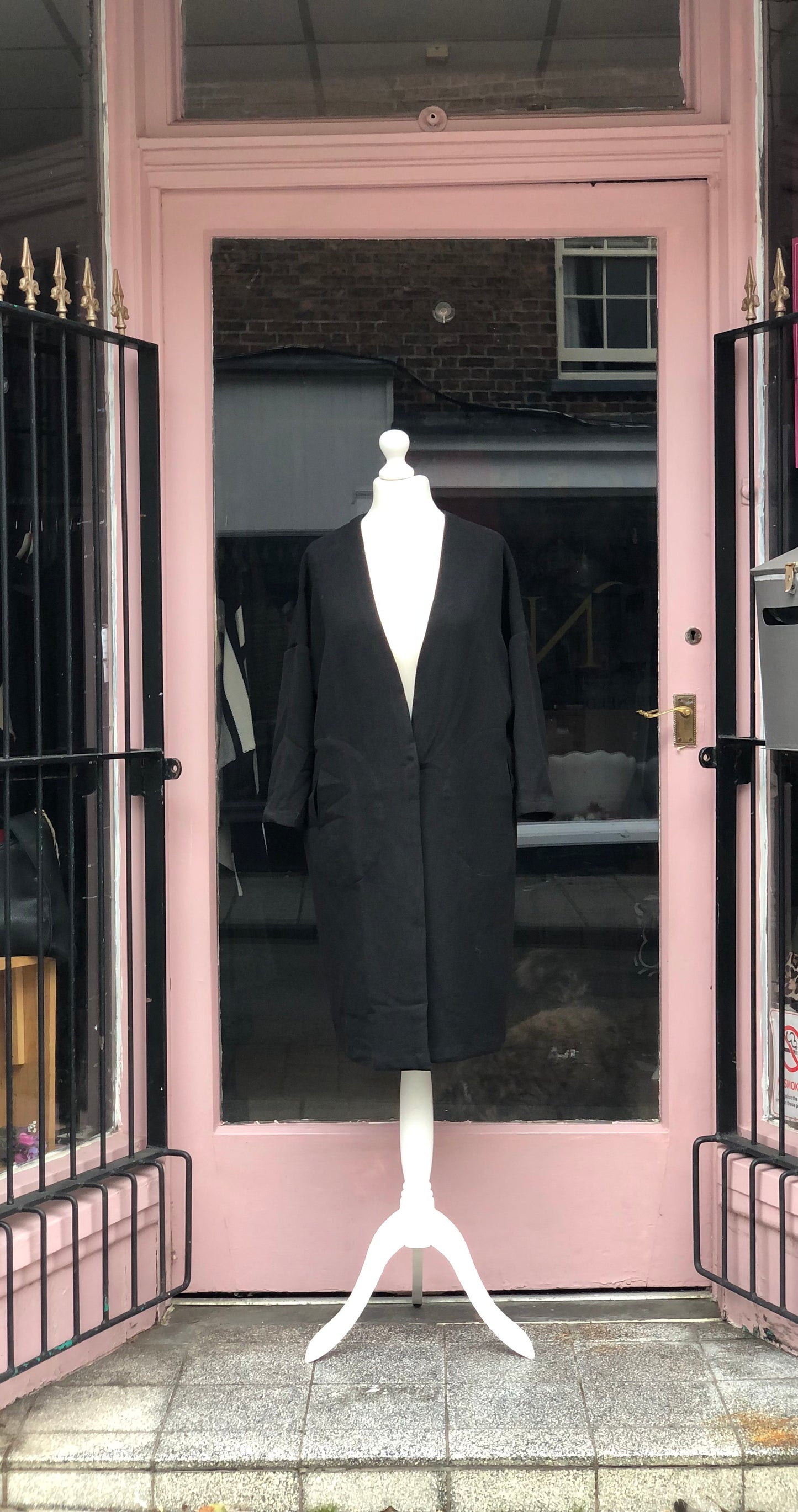 Longline Blazer Coat - Black