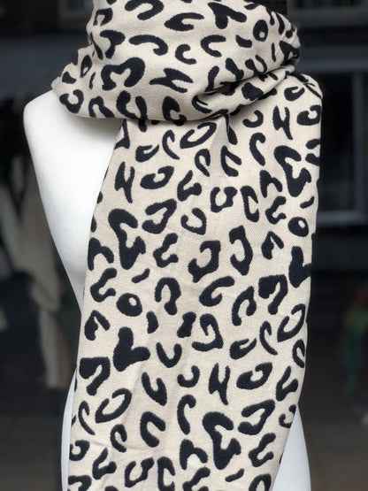 Animal Print Reversible Scarves