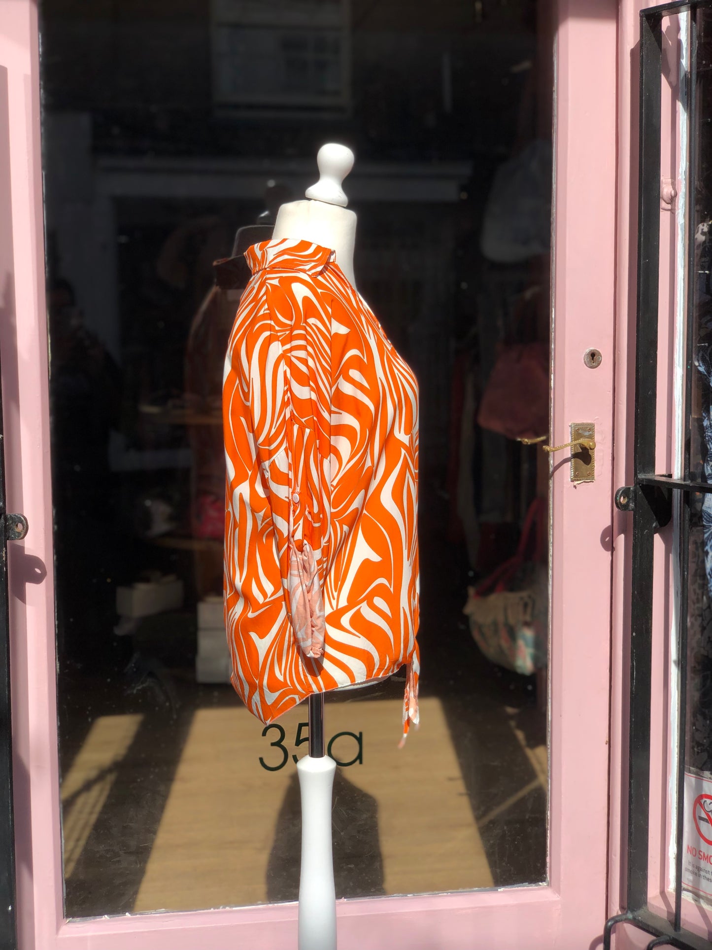 Swirl Print Tie Top