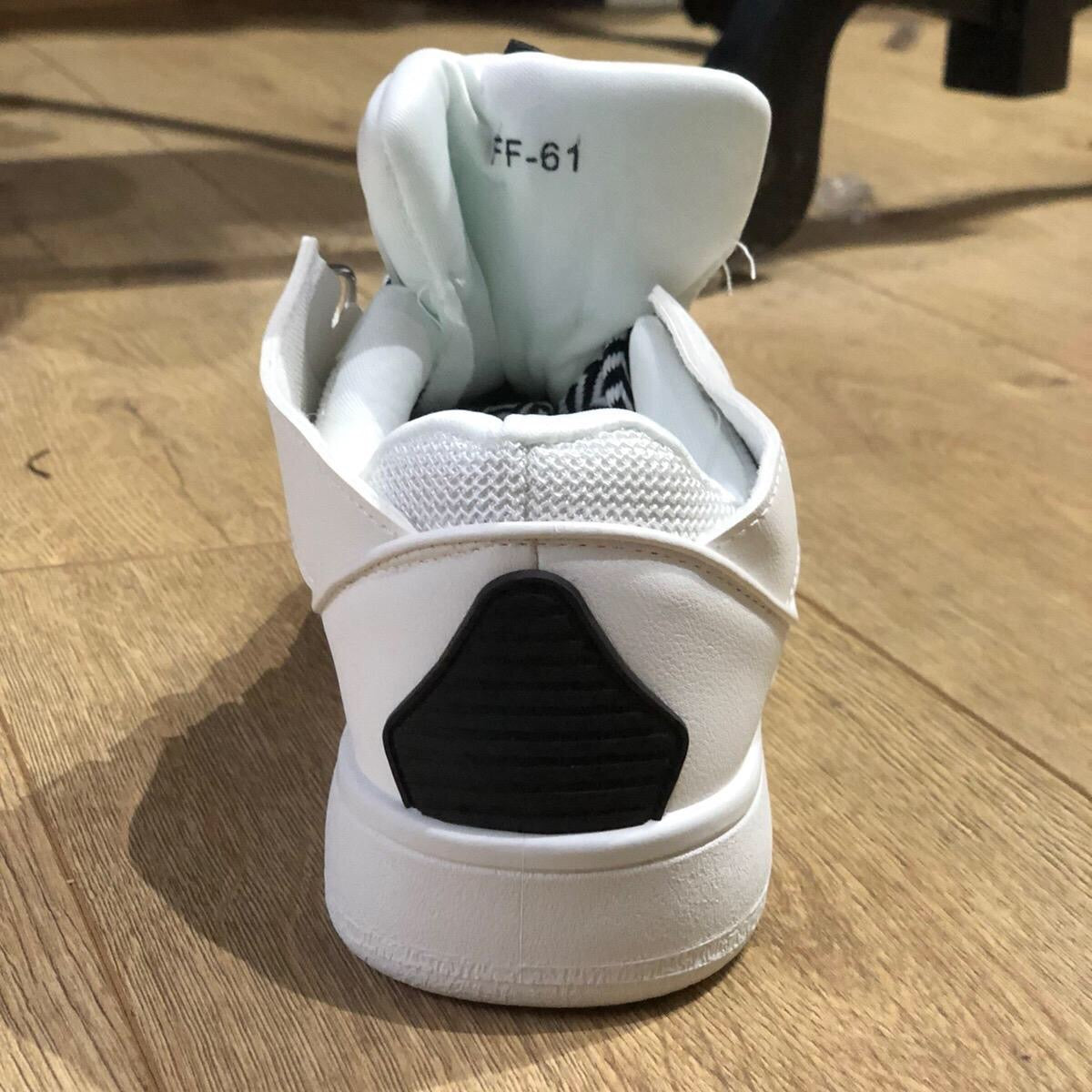 Black & White Bow Lace Chunky Trainers