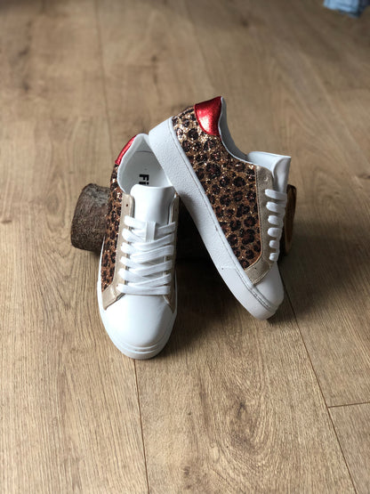 Leopard Print Sparkle Pumps
