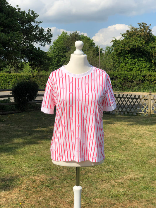 Heart T Shirt - Red / Pink
