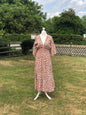 Animal Print Maxi Dress - Brown / Orange