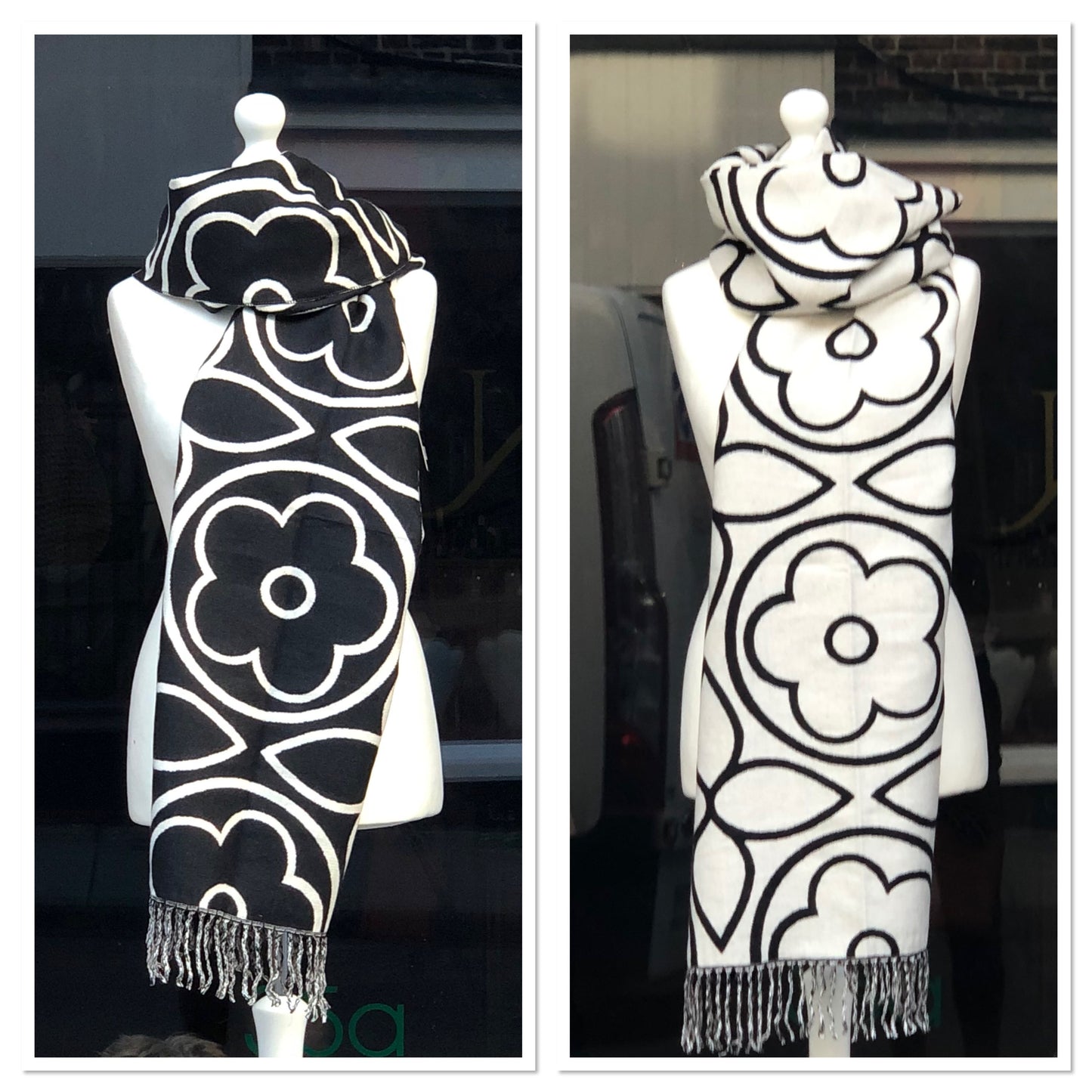 Reversible Flower Scarf