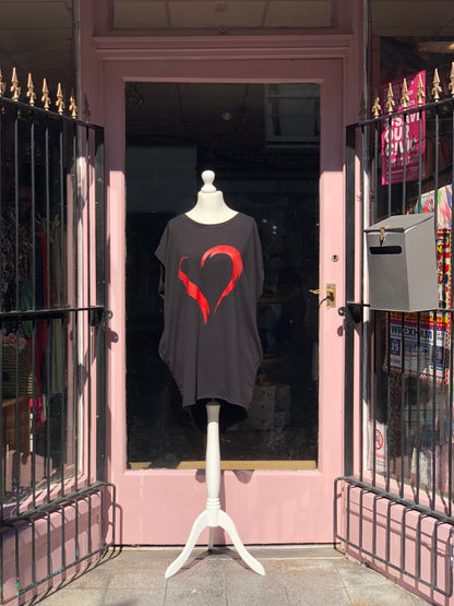 Oversized Heart T - Shirt
