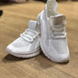 White Mesh Chunky Trainers