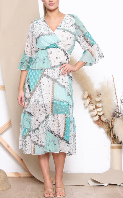Boho Patchwork Maxi Dress