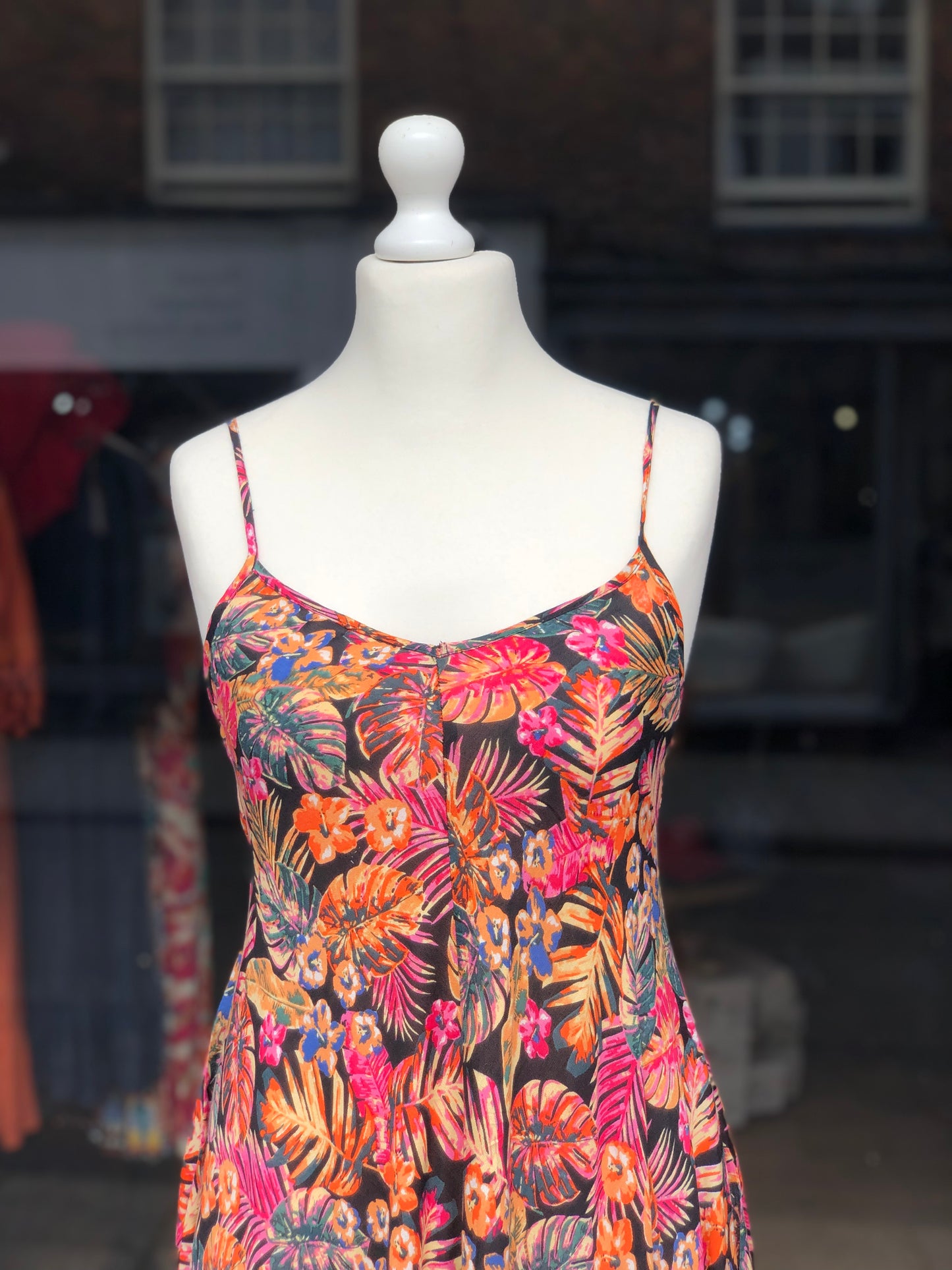 Tropical Handkerchief Sun Dress