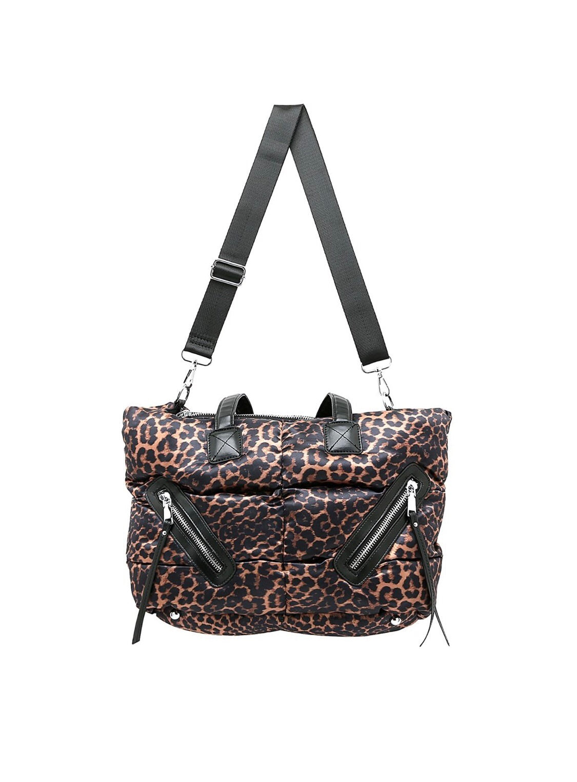 Animal Print Puffer Jacket Tote Bag