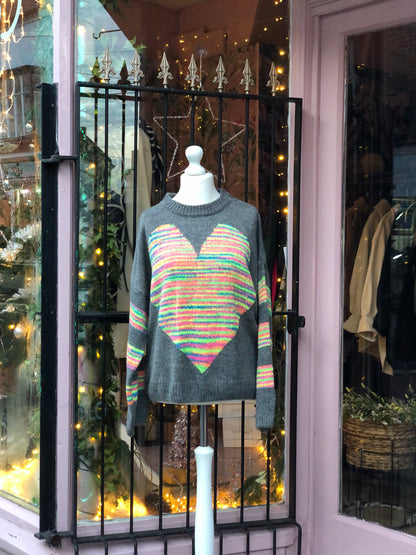 Neon Heart Jumper