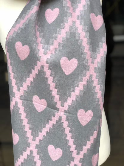 Heart Reversible Scarves
