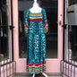 Neon Animal Print Maxi Dress